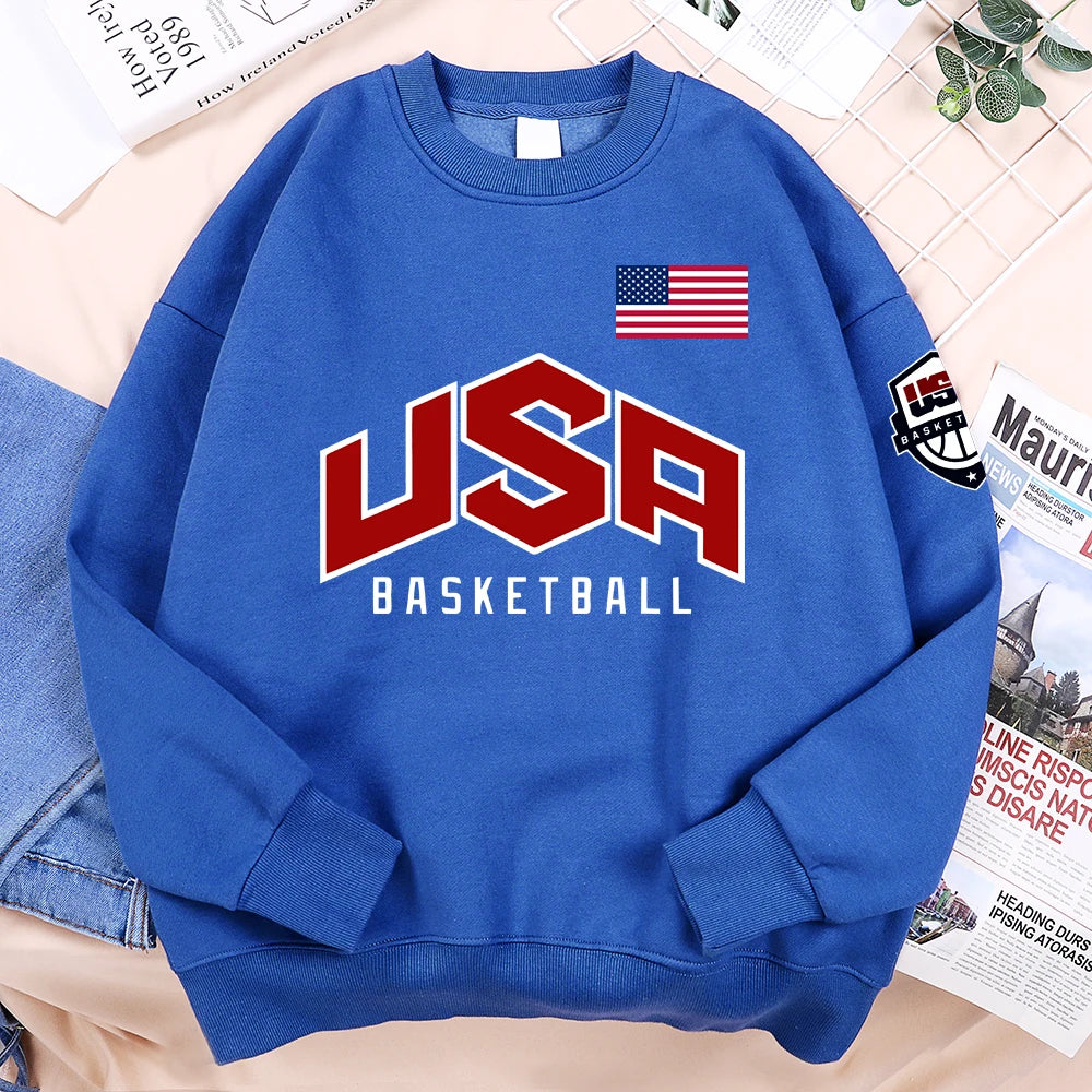 Men Hoodie Sweatshirt "USA Basketball"