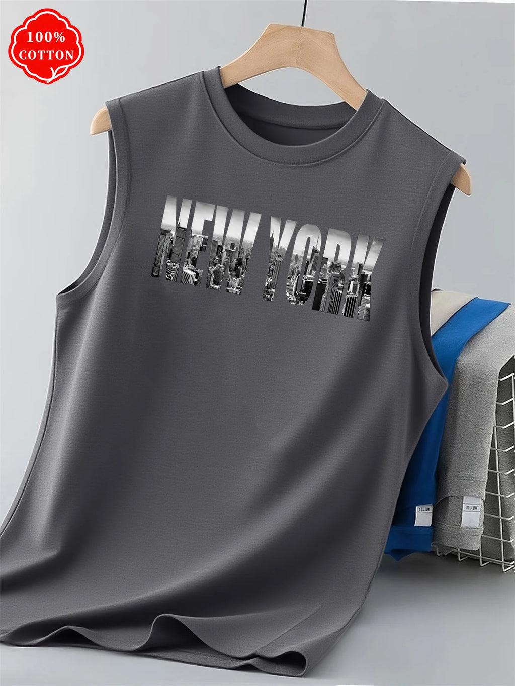 Men Tank Shirt "New York Top Vintage City"