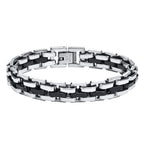 Men Jewelry & Accessory "Vnox Stylish Strap Chain Bracelets for Men"