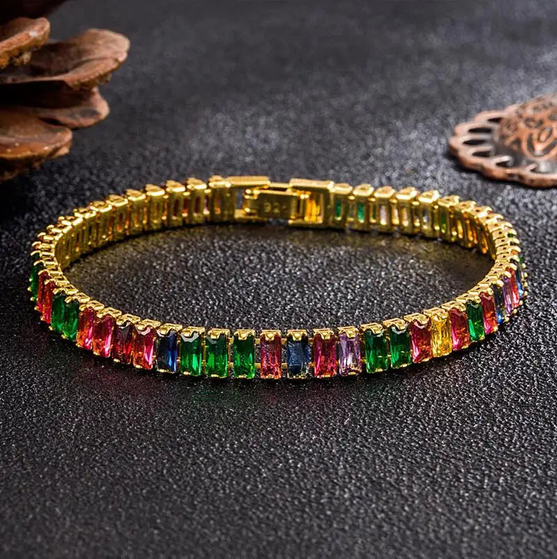 Unisex Jewelry & Accessory "3mm 4mm D Color Moissanite Tennis Bracelet Full Diamond GRA 925 Sterling Silver Wedding Jewelry Bracelets"