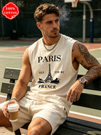 Men Tank Shirt "Paris Tour Eiffel"